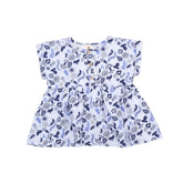 Blue Birds and Flowers Blouse